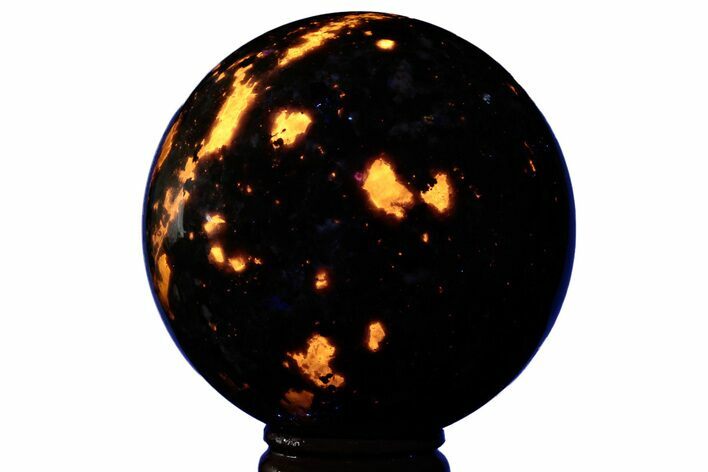 Very Fluorescent, Sodalite-Syenite Sphere - China #209489
